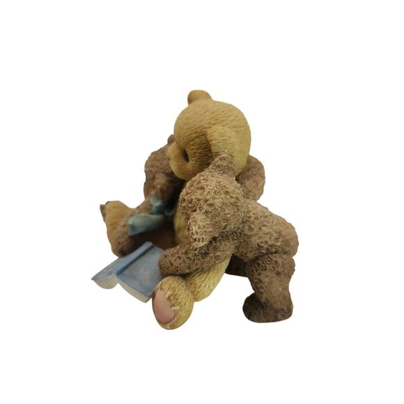 VTG 1999 Enesco Cherished Teddies 661996 Caleb and Friends Resin Figurine 3" - Picture 4 of 8